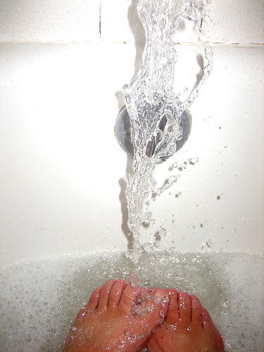 wash your feet for a good night's sleep