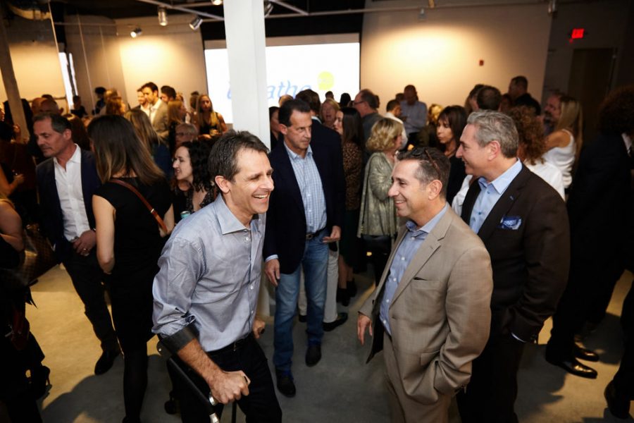 Inaugural Fundraising Event 10/17/19 In packed room, Breathe 4ALS co-founder Jonathan Greenfield